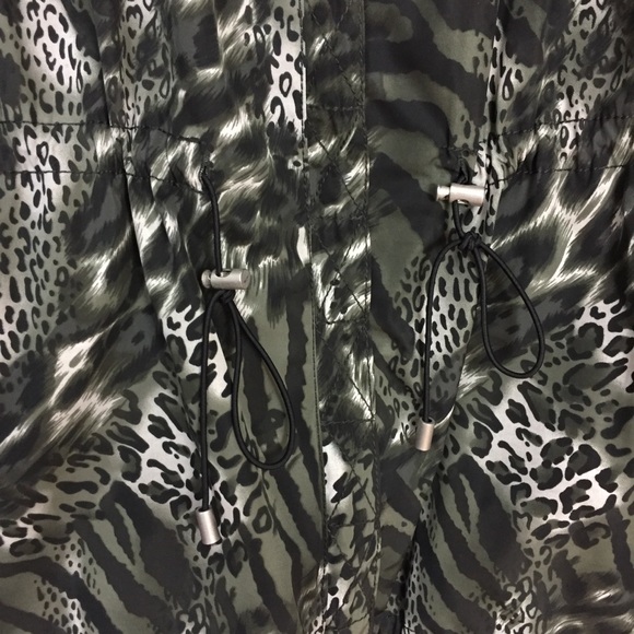 Kenneth Cole Green Animal Print Spring sport Jacket Med - Picture 5 of 6